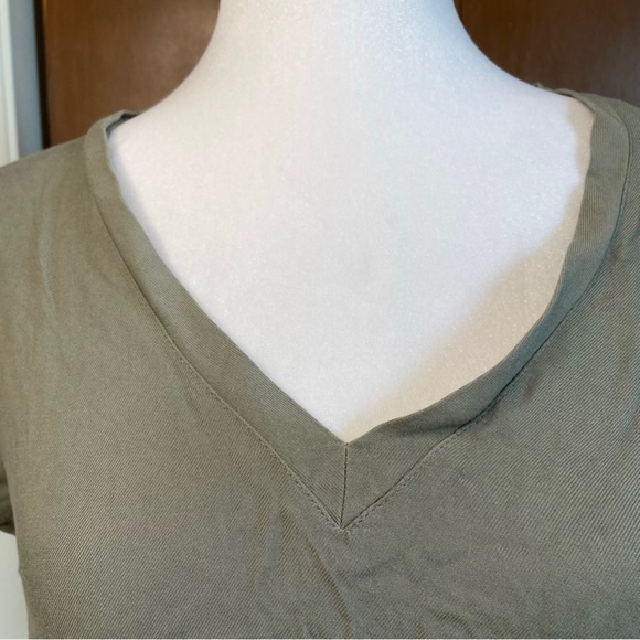 Cloth & Stone Women’s Gray Asymmetric High Low Mini T-shirt Dress XS - Picture 6 of 10